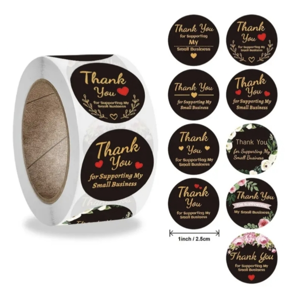 Take 50% off! 100 Thank you stickers! - Picture 2 of 4